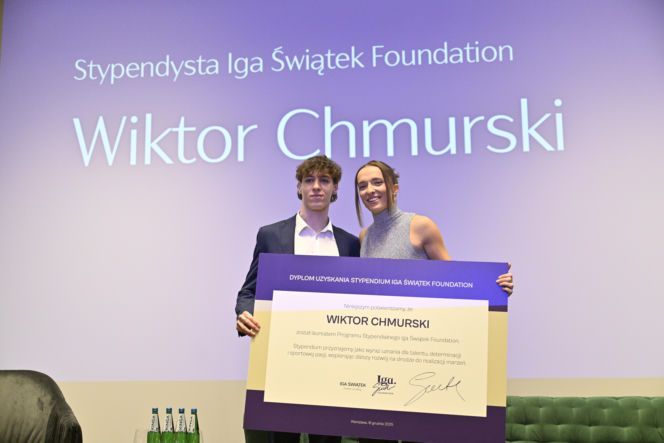 Iga Świątek rozdała stypendia