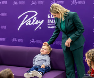 Marta Nawrocka w zieleni