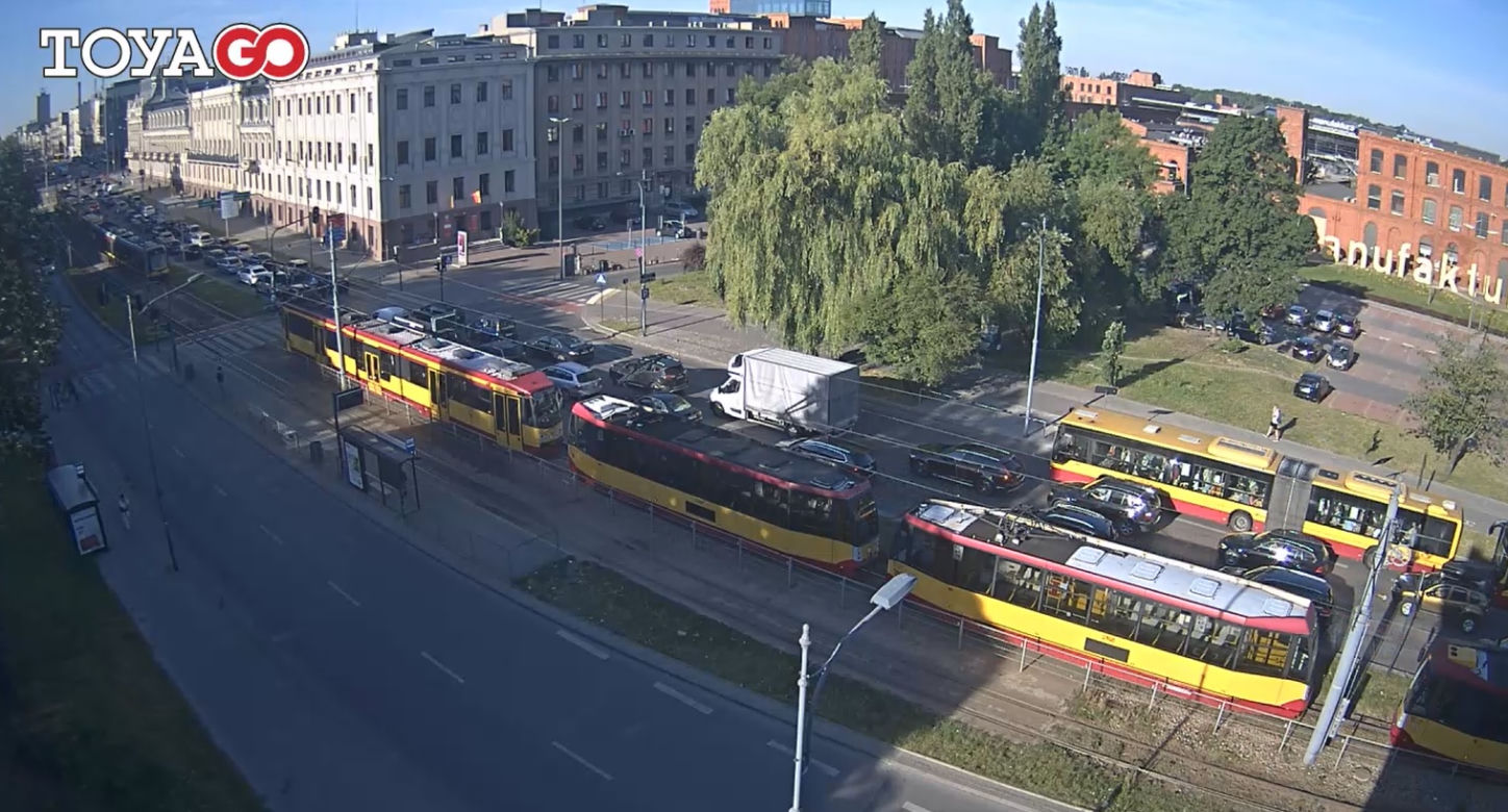 Łódź. wypadek na Zachodniej