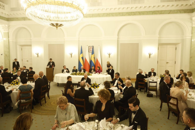 Obiad na cześć szwedzkiej pary królewskiej