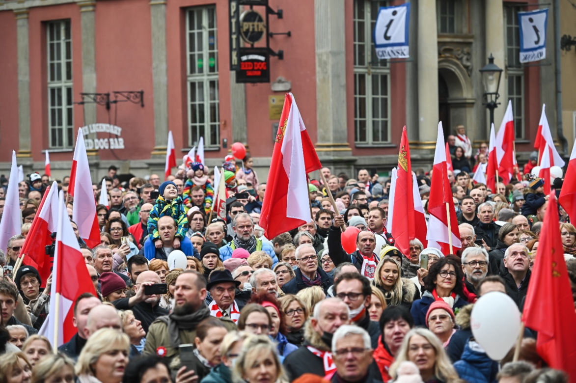 Gdańsk: Mieszkańcy świętują niepodległość