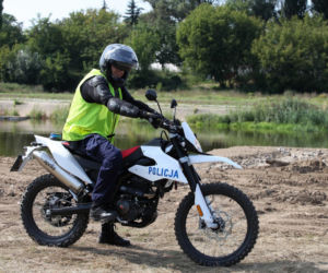 Policyjne off-roadowe motocykle Aprilia RX125
