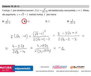 Matura 2021, matematyka poziom podstawowy. Odpowiedzi eksperta