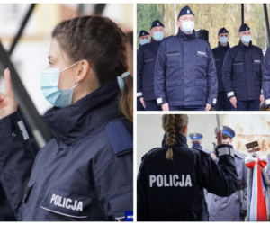 Nowi policjanci na Warmii i Mazurach. Ślubowało 45 funkcjonariuszy [ZDJĘCIA]