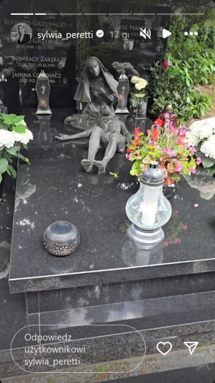 Złodziej na grobie syna Sylwii Peretti. Szok, co zabrał!