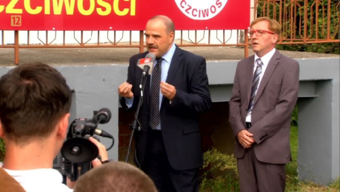 Ranczo 9 sezon odc. 117. Czerepach (Artur Barciś), senator Kozioł (Cezary Żak)