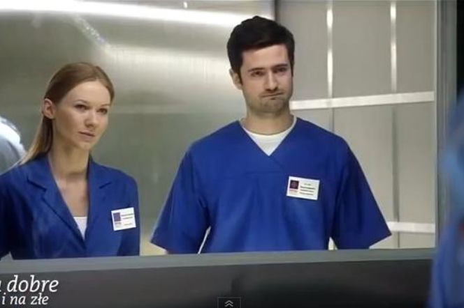 Na dobre i na złe odc. 560. Wiktoria Consalida (Katarzyna Dąbrowska), Adam Krajewski (Grzegorz Daukszewicz),