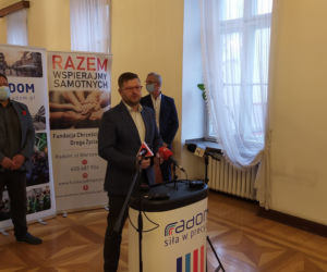 Wigilia dla samotnych w Radomiu 2020 - konferencja prasowa
