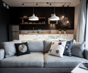 aranżacja wnętrz salon z kuchnią