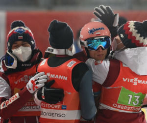 Piotr Żyła, Kamil Stoch, Andrzej Stękała, Dawid Kubacki