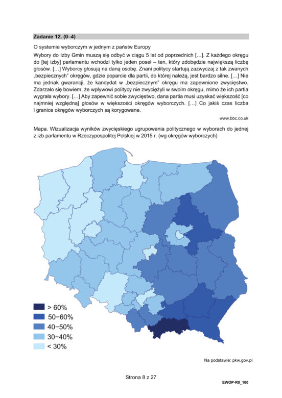 Matura 2021: WOS. Pytania, arkusze CKE, zadania [Matura 11.05.2021]