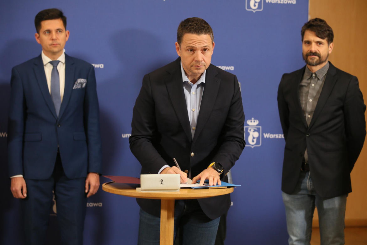 Będzie park nad Południową Obwodnicą Warszawy. Rafał Trzaskowski podpisał umowę na budowę 