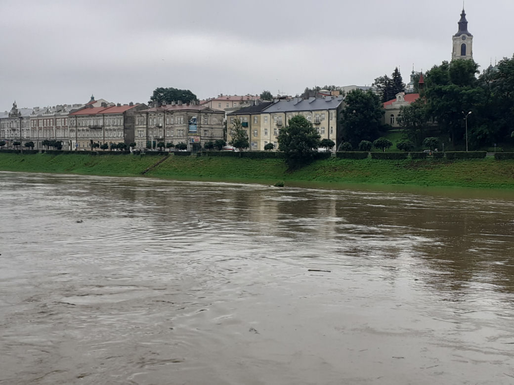 Podwyższony stan wody na Sanie
