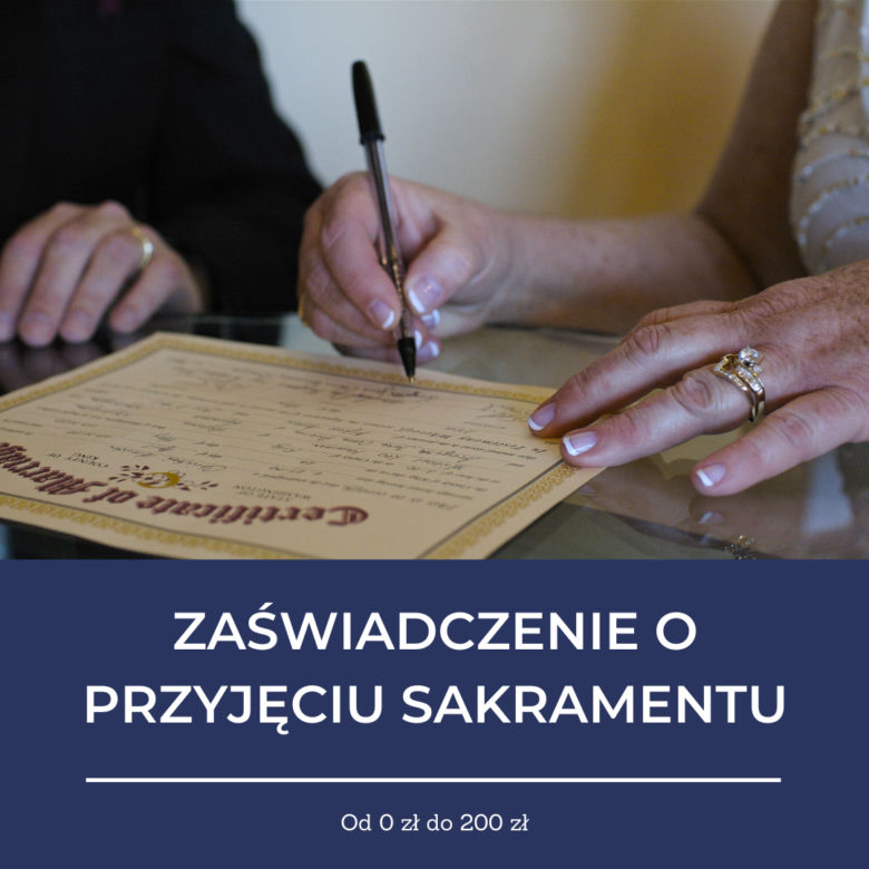 Cennik usług kościelnych