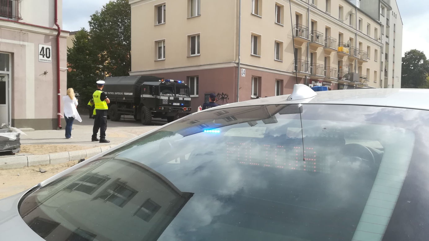 Białystok. Niewybuch na ul. Jurowieckiej