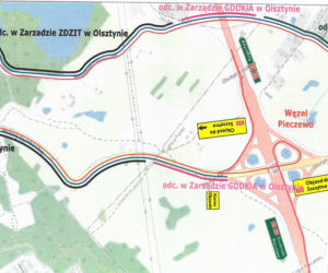 Zmiany w organizacji ruchu na obwodnicy Olsztyna [MAPY]