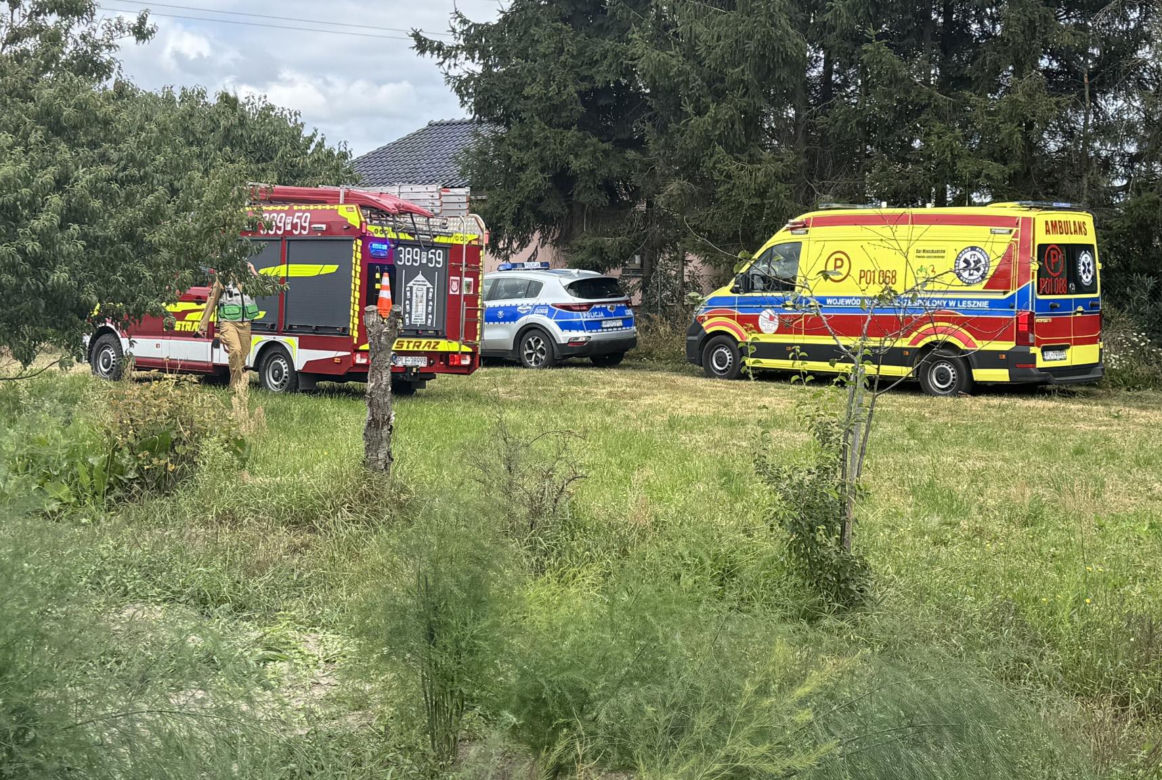 Wypadek awionetki w Krzycku Wielkim