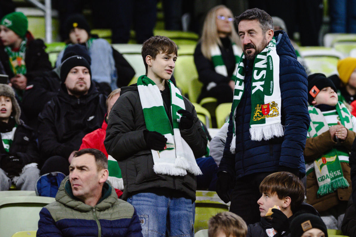 Lechia Gdańsk - Górnik Zabrze, zdjęcia kibiców i zawodników z meczu 18, kolejki PKO BP Ekstraklasy
