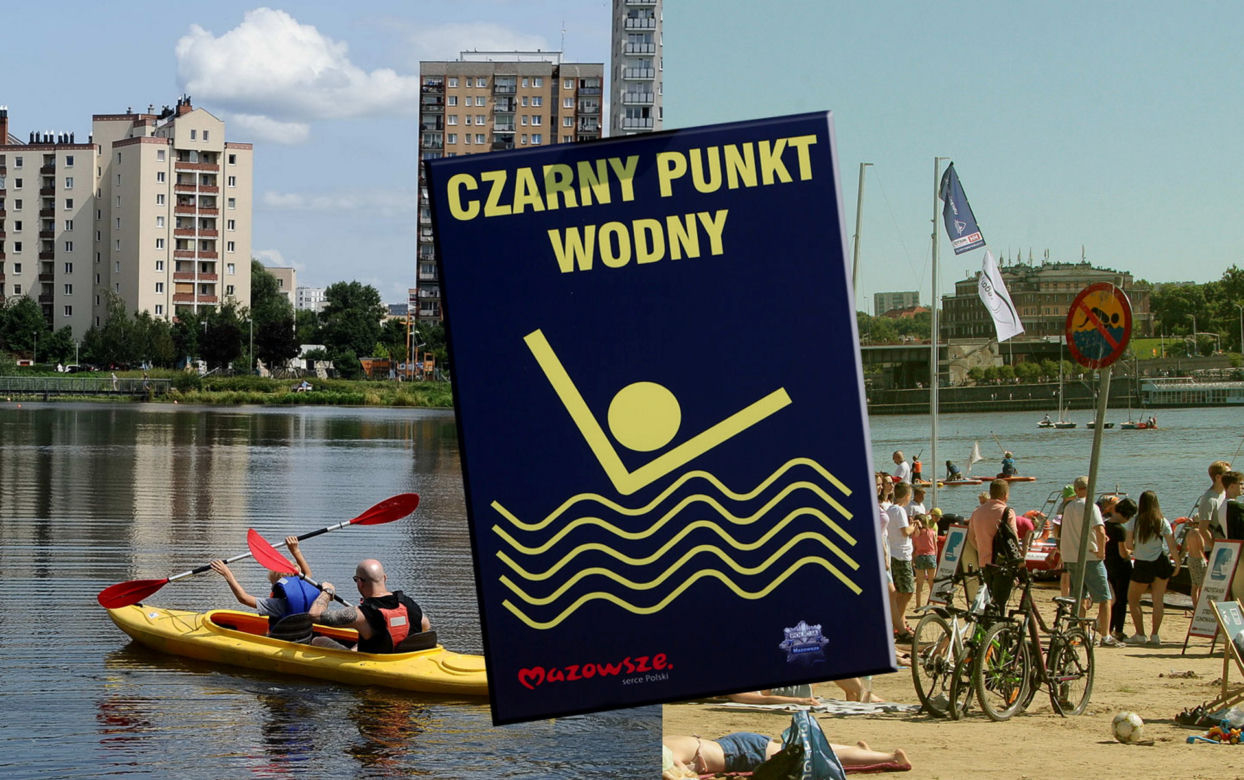 Czarne punkty wodne w Warszawie