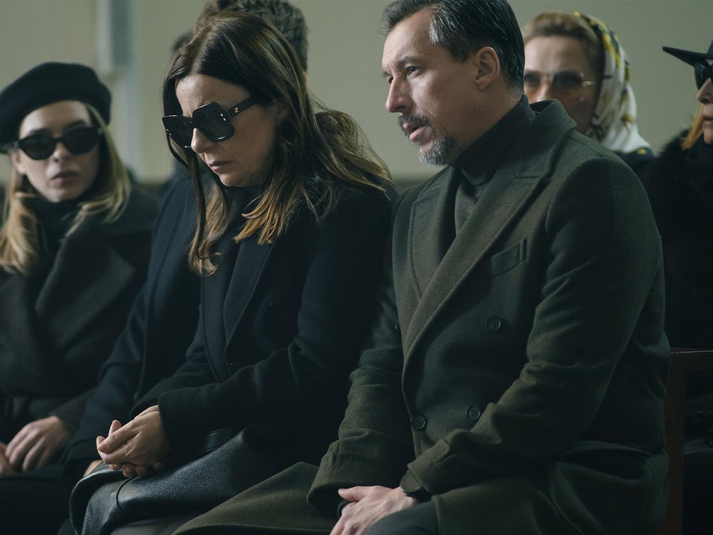 Krew z krwi 3, odcinek 7: Natalia Majewska (Małgorzata Kozłowska), Zygmunt Tarczyński (Mirosław Haniszewski), Carmen (Agata Kulesza) 