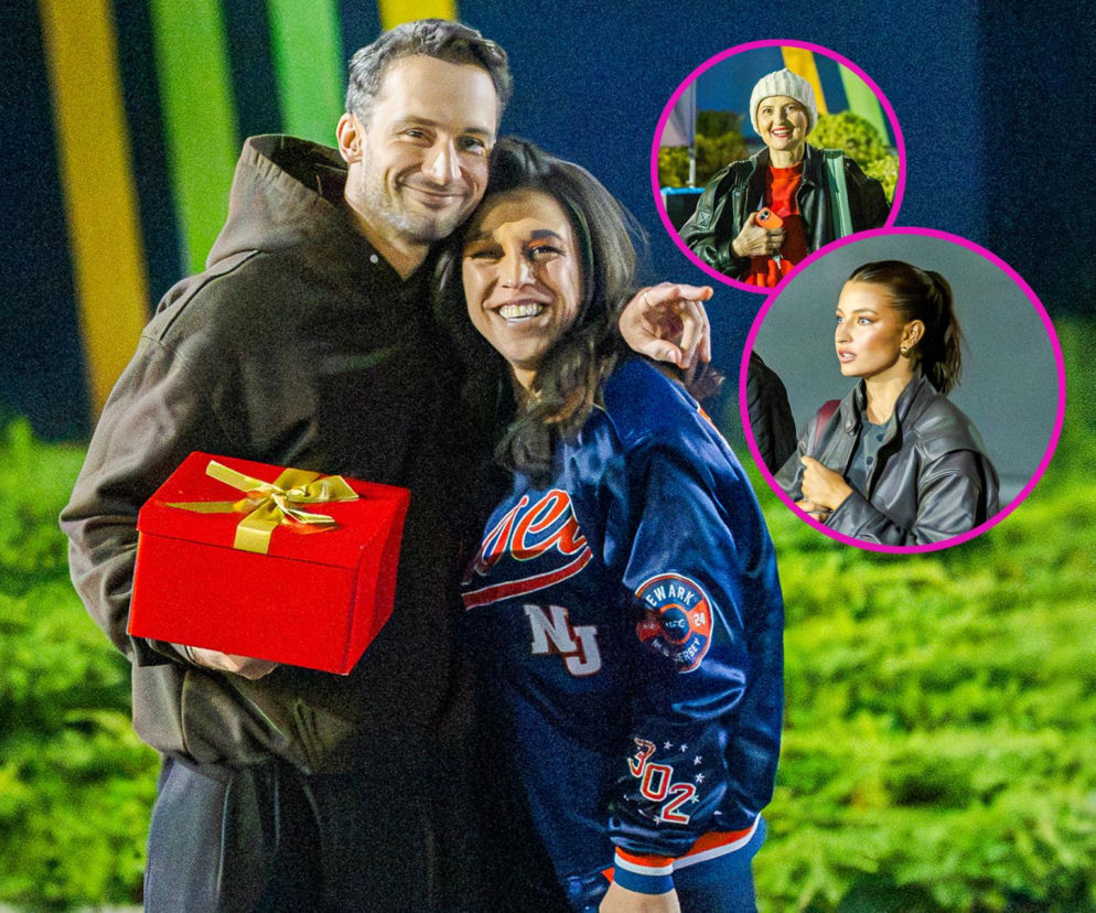 Joanna Jędrzejczyk i Kamil Kuroczko z prezentem. Obok miniatury z Izabelą Kuną i Julią Wieniawą. Relacja w SE.
