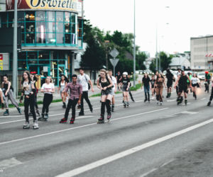 3. Nightskating Białystok. Przejazd wojskowy