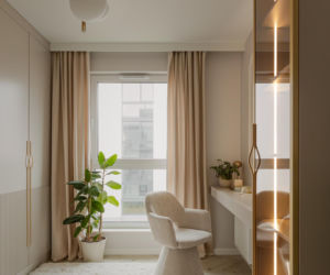 Soft minimalizm w gdyńskim apartamencie - projekt Agata Piltz