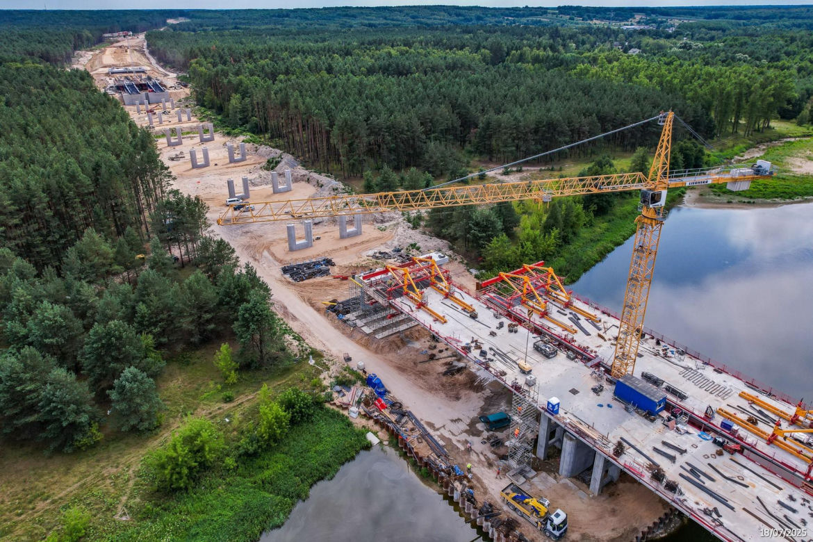 Budowa S-19 Malewice - Chlebczyn i nowego mostu na Bugu
