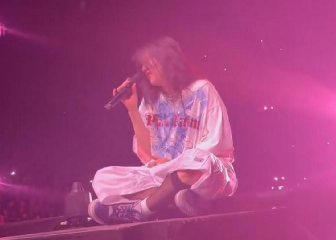 Billie Eilish dostała w twarz na koncercie! Film obiega internet