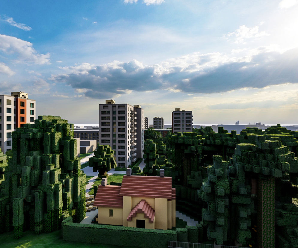 Studenci Politechniki Krakowskiej przenieśli Osiedle Podwawelskie do gry Minecraft