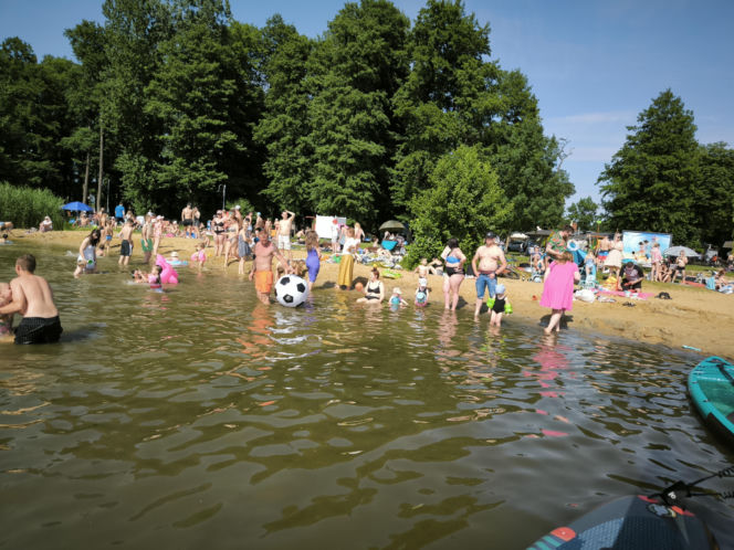 Plaża w Osiecznej lato