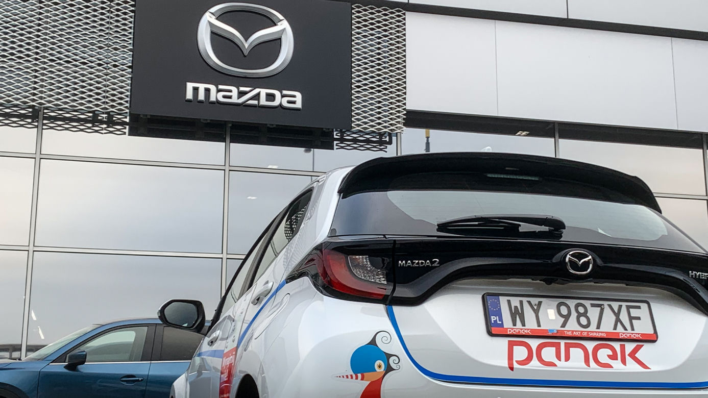 Hybrydowe Mazdy 2 we flocie Panek Carsharing