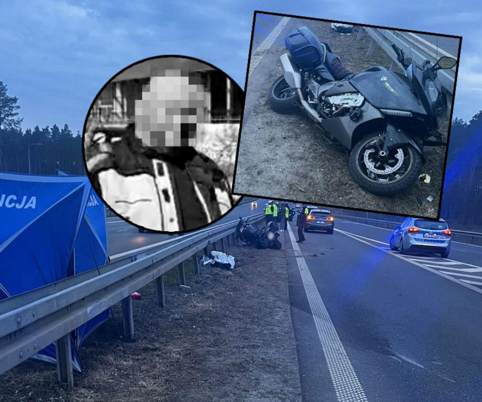 Śmiertelny wypadek motocyklisty na DK10. Darek wracał z pielgrzymki! 