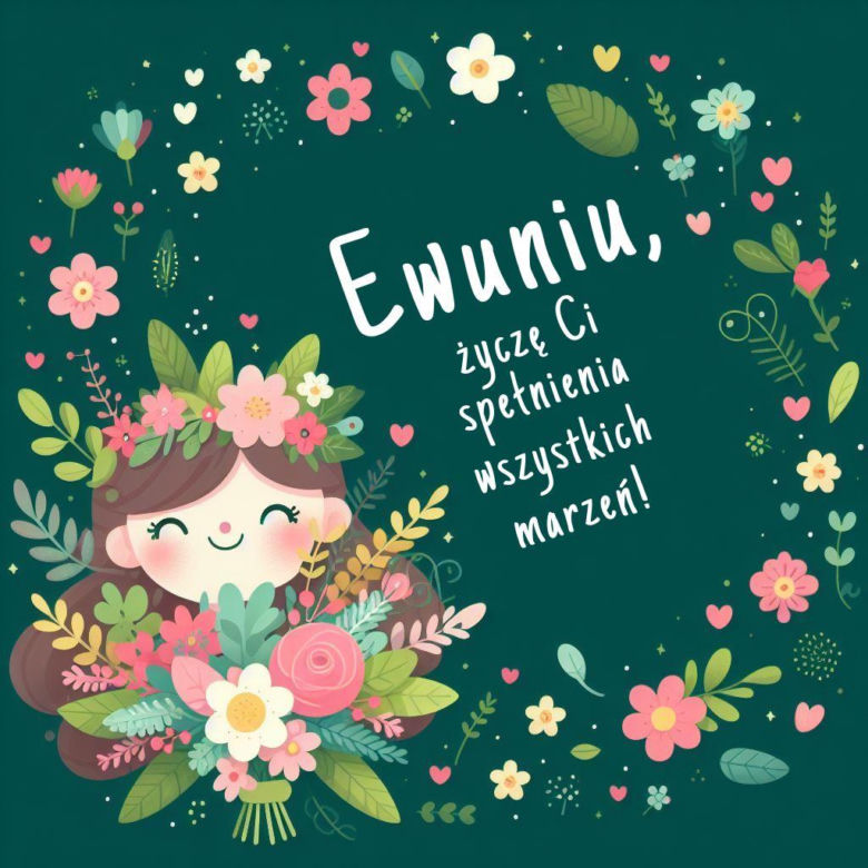 Darmowe kartki imieninowe dla Ewy 