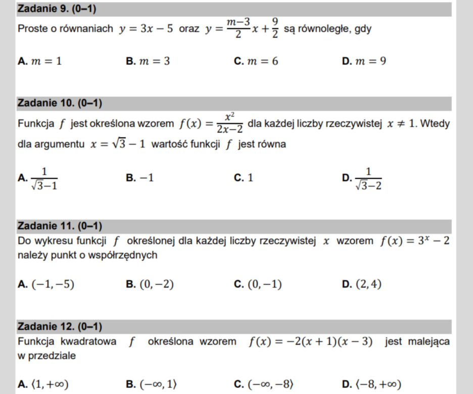 Matura matematyka 2023 - te zadania musisz umieć!