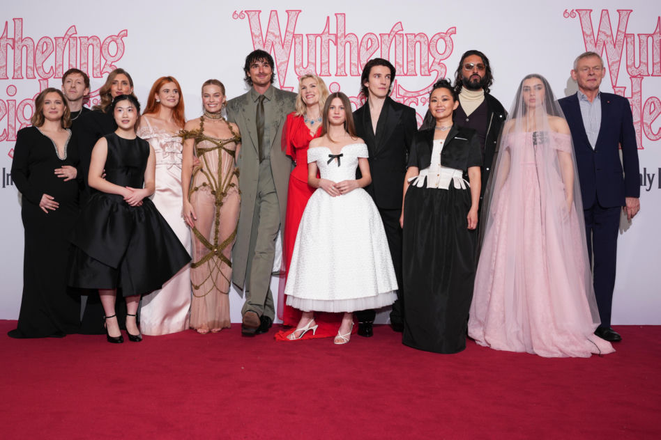Jacob Elordi i Margot Robbie na premierze "Wichrowych Wzgórz"