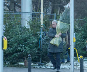 Europoseł PiS Ryszard Czarnecki kupił choinkę w Warszawie
