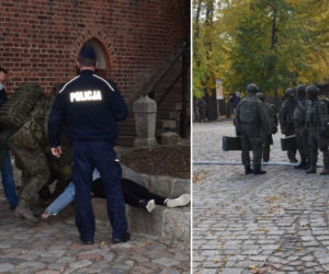 Bomba w malborskim zamku. Wielka ewakuacja! Policja otwarcie o szczegółach działań [ZDJĘCIA]