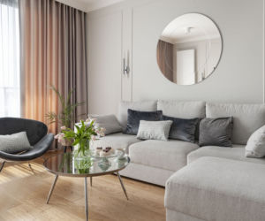  75-metrowe mieszkanie w stylu modern classic