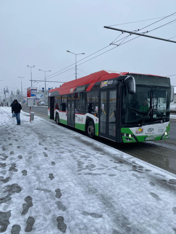 Kwietniowe opady śniegu w Lublinie