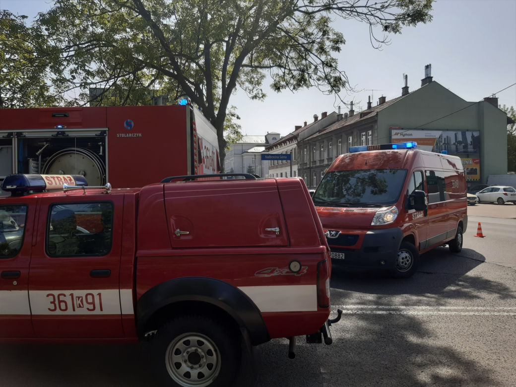 Interwencja strażaków na Nadbrzeżnej 
