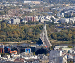 Widok na most Świętokrzyski w 2025 r.