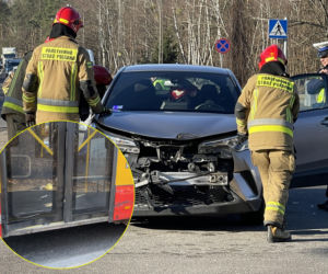 Zadławił się bananem i wjechał w autobus miejski. Kierowca walczy o życie