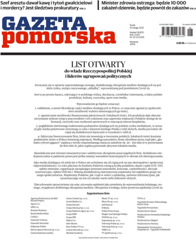 Media bez wyboru. Okładki największych dzienników w Polsce. Co się dzieje?