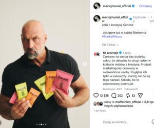 Maciej Musiał rusza z własną marką. Jego żelki z kreatyną trafiły do Biedronki