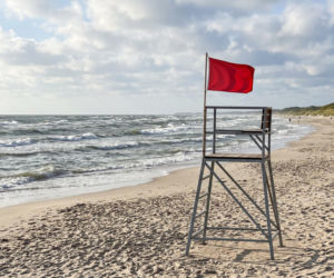 Sinice Chłopy. Czy w Chłopach można się kąpać 09.08? Flaga, warunki pogodowe