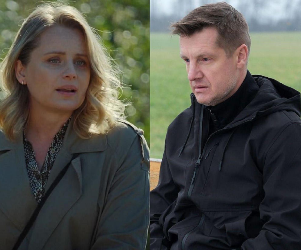 Paulina Chruściel jako Judyta i Rafał Mroczek jako Paweł Zduński w scenie z serialu M jak miłość. Judyta wspiera Pawła w walce z depresją. Więcej informacji o serialu znajdziesz na stronie Super Seriale.