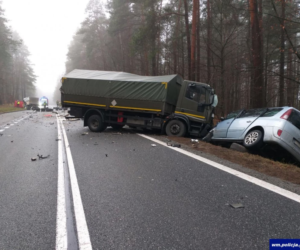Śmiertelny wypadek na DK pod Ostródą