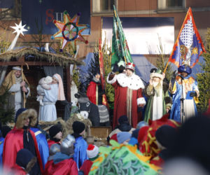 Karol i Marta Nawroccy na Orszaku Trzech Króli