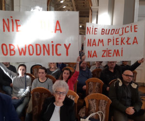 Protest w czasie sesji rady! Mieszkańcy nie chcą obwodnicy
